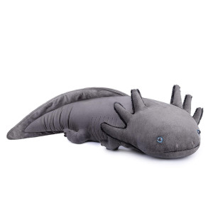 Zhongxin Large 30 Grey Axolotl Plush Weighted Realistic Stuffed Animal Cute Ambystoma Gift For Kids