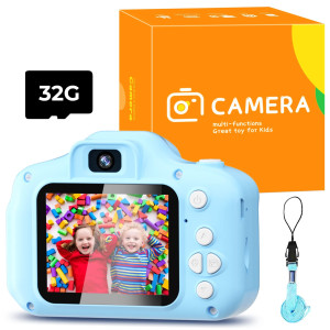 Kids Camerakid Digital Cameras With 32Gb Sd Cardcamera For Kids 38 Year Oldtoddler Camera For Girls Boysmini Video Selfie T