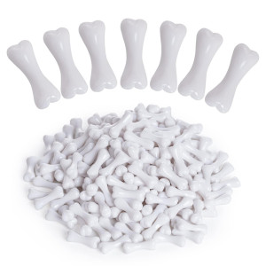 200Pcs Halloween Skeleton Bones Mini Bones White Plastic Bones Halloween Skeleton Bones Decoration Mini Bones For Crafts Hallowe