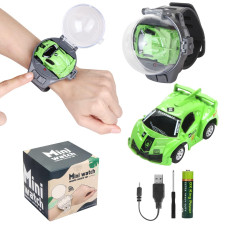 2023 Remote Control Car Watch Toys With Led Light 24 Ghz Mini Racing Cars Wrist Toy For Kids Rc Small Car Interactive Outdoor G