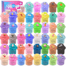 45 Pack Mini Butter Slime Kit Scented Slime Party Favor Gifts Diy Putty Stress Relief Toy For Kids Girls And Boys Soft Non