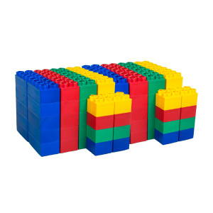 Biggoblocks Big Blocks For Kids Ages 48 Indoor Outdoor Blocks For Kids Jumbo Games Large Building Blocks 96 Pc Standard S