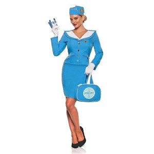 Underwraps Officially Licensed Pan Am Stewardess Costume, Women'S Large (12-14)