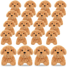 Sosation 20 Pcs Mini Plush Stuffed Puppy Bulk Christmas Party Favor Gift Dog Party Gift Toy Soft Plush Dog For Goodie Bag Filler