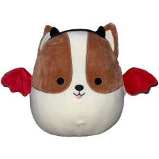 Squishmallow Official Kellytoy Halloween Squishy Soft Plush Toy Animals Reginald Corgi Dog Devil Costume 12 Inch