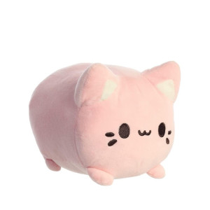 Aurora 14273 Tasty Peach Strawberry Meowchi 18 Cm Ecofriendly Plush Pink