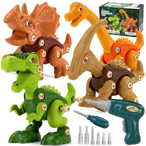 Jasonwell Kids Building Dinosaur Toys Boys Stem Educational Take Apart Construction Set Learning Kit Creative Activities Plays