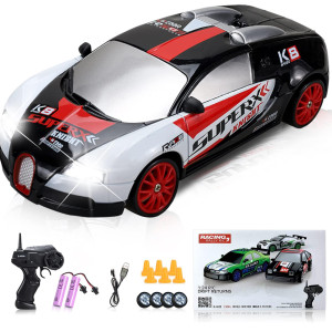 Yuan Plan Remote Control Car Rc Drift Car 24Ghz 124 Scale 4Wd 15Kmh High Speed Rechargeable High Speed Rc Cars With Cool Lig