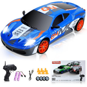 Yuan Plan Remote Control Car Rc Drift Car 24Ghz 124 Scale 4Wd 15Kmh High Speed Rechargeable High Speed Rc Cars With Cool Lig