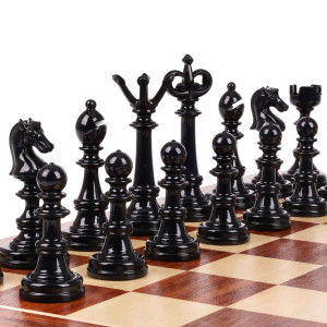 15 Metal Chess Sets For Adults Kids Checkers Game Set 2 In 1 With Black Silver Chess Pieces Portable Folding Wooden Chess B