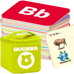 Quokka Abc Learning Flash Cards For Toddlers 13 Years 120 Flashcards For Kids 24 In A Bag Alphabet Numbers Letters Prescho