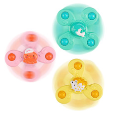 3Pcs Alasou Ocean Suction Cup Spinner Toys For Baby Christmas Stocking Stuffers Giftsnovelty Spinning Tops Bath Toys For Kids A