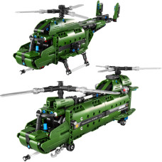 Gonli 2In1 Armed Helicopter Building Blocks Transport Plane Aircraft Model Building Toys Sets Gifts For Boys Adults393Pieces