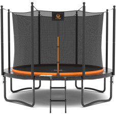 Jumpzylla Trampoline For Kids And Adults 10 Ft 12 Ft 14 Ft Recreational Outdoor Trampoline With Net Straight Pole Fun Exerci