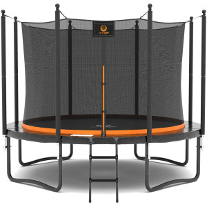 Jumpzylla Trampoline For Kids And Adults 10 Ft 12 Ft 14 Ft Recreational Outdoor Trampoline With Net Straight Pole Fun Exerci