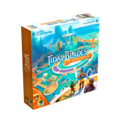 Lucky Duck Games Tidal Blades Banner Festival Exciting Adventure Board Game With Stunning Artwork Strategy Game For Kids And