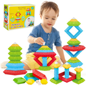 Tsomtto Montessori Toys For 1 2 3 4 5 Year Old Boys Girls Toddler 13 Preschool Learning Activities 30 Pcs Stacking Building Blo