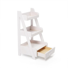 Odoria 112 Miniature Plant Shelf Dollhouse Decoration Accessories White