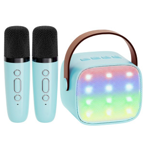 Yll Mini Karaoke Machine For Kids Portable Bluetooth Speaker With 2 Wireless Microphones Christmas Birthday Toys Gifts For Boy