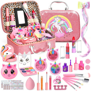 Kids Makeup Kit For Girls Teensymic Makeup Toys For Girls Washable Princess Make Up Toy For Girl Age 312 Birthday