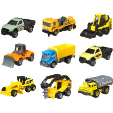 Matchbox Cars 9Pack Of 164 Scale Toy Construction Vehicles Multipack Of Realistic Trucks Collectible Set