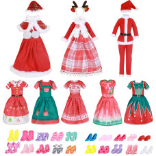 Lady Cat Doll Clothes And Accessories Christmas Style Clothes And Shoes Beautifully Packaged In A Gift Box Suitable For Gifts