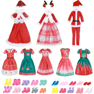 Lady Cat Doll Clothes And Accessories Christmas Style Clothes And Shoes Beautifully Packaged In A Gift Box Suitable For Gifts