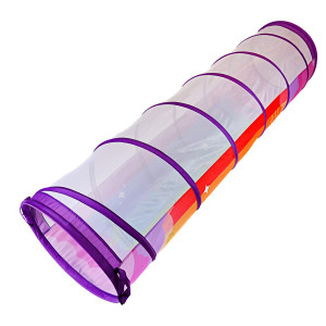 Narmay Play Tunnel Rainbow Sky Pop Up Tunnel For Kids Indooroutdoor Crawl 19 Dia X 72 Inch