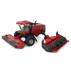 Ertl 164 Case Ih Wd2505 Windrower With Rd165 Rotary Head And Sickle Bar Head 44282