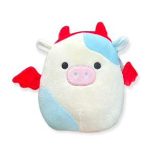 Squishmallow Official Kellytoy Halloween Squishy Soft Plush Toy Animals Belana Cow Devil Costume 8 Inch