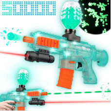 Lighting Gel Ball Blaster M416 With Florescent Light 5 Cool Led Splatter Cool Ball Blaster With 40000 Beads And 10000 Luminous