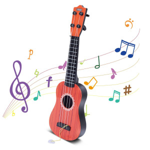 Yoloplus 17 Inch Toddler Ukulele Guitar Toy 4 Strings Mini Guitar For Kids Children Musical Instruments Educational Learning