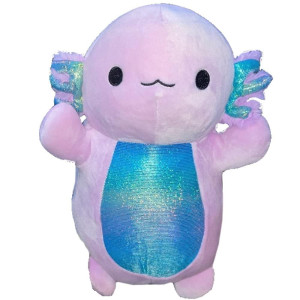 Squishmallow Official Kellytoy Hug Mees Squishy Soft Plush Animal Pets Monica Axolotl 14 Inch