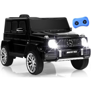 Infans Licensed Mercedes Benz G63 Kids Ride On Car 12V Electric Vehicle With Remote Control Double Open Doors Music Bluetoot