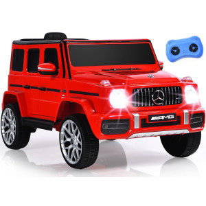 Infans Licensed Mercedes Benz G63 Kids Ride On Car 12V Electric Vehicle With Remote Control Double Open Doors Music Bluetoot