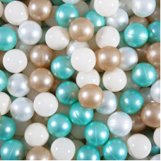 Heopeis Ball Pit Balls Play Balls Plastic Balls 100 Pieces For Baby Ball Pit Ball Pool Playpen Pearl Colors