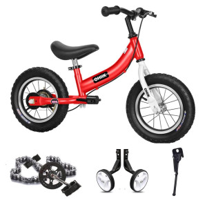 Ohiik Balance Bike 2 In 1 For Kids 2 3 4 5 6 7 Years Oldbalance To Pedals Bike12 14 16 Inch Kids Bikewith Pedal Kittraining