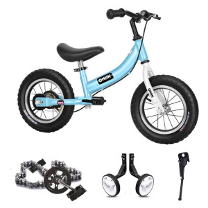 Ohiik Balance Bike 2 In 1 For Kids 2 3 4 5 6 7 Years Oldbalance To Pedals Bike12 14 16 Inch Kids Bikewith Pedal Kittraining