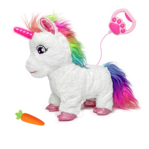 Yh Yuhung Walking Unicorn Toy With Remote Control Leash Lightup Horn Electronic Pets Unicorn Walking Pony Toys Horse Unicor