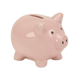 Creative Gifts International Small Pink Ceramic Pig Piggy Bank 3 X 4 X 3 Gift Box Included