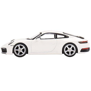 True Scale Miniatures Model Car Compatible With Porsche 911 (992) Carrera S (White) Limited Edition 1/64 Diecast Model Car Mgt00380