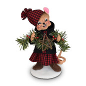 Annalee Winter Woods Garland Mouse 8 In