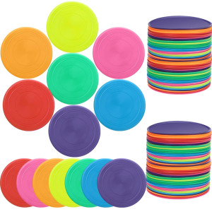 Vinsot 42 Pcs Flying Discs Bulk Flying Discs For Kids Soft Rubber Flyer Disk Outdoor For Children Adults Dogs For Sports Party F