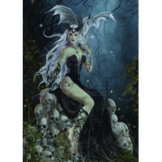 Mchezo Mad Queen Gothic Puzzle 1000Piece Creepy Fantasy Jigsaw Puzzle By Artist Nene Thomas