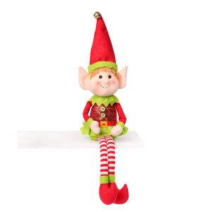 Tyldum Large Sitting Christmas Elf For Kids In A Beautiful Gift Box Cute Large 27 Christmas Elf Doll Handmade Boy And Gir