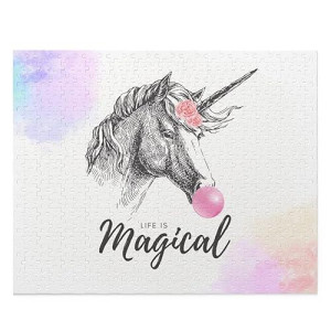 Onetify Unicorn Life Is Magical Jigsaw Puzzle 500-Piece