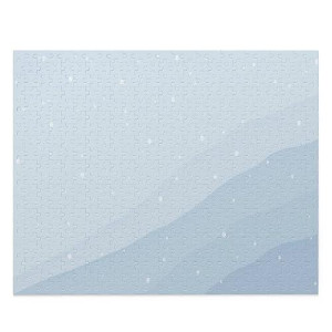 Snowy Blue Landscape Jigsaw Puzzle 500-Piece(D0102HSZ9QV)