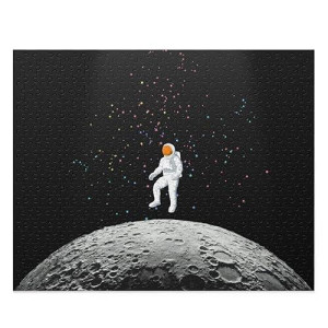Onetify Astronaut On The Moon Jigsaw Puzzle 500-Piece