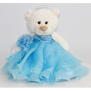 Kinnex Collections Since 1997 20 Quince Anos Quinceanera Last Doll Teddy Bear With Dress Centerpiece Babyl Blue B168314