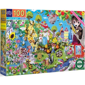 Eeboo Love Of Bees 100 Piece Jigsaw Puzzleages 5 Pzbee